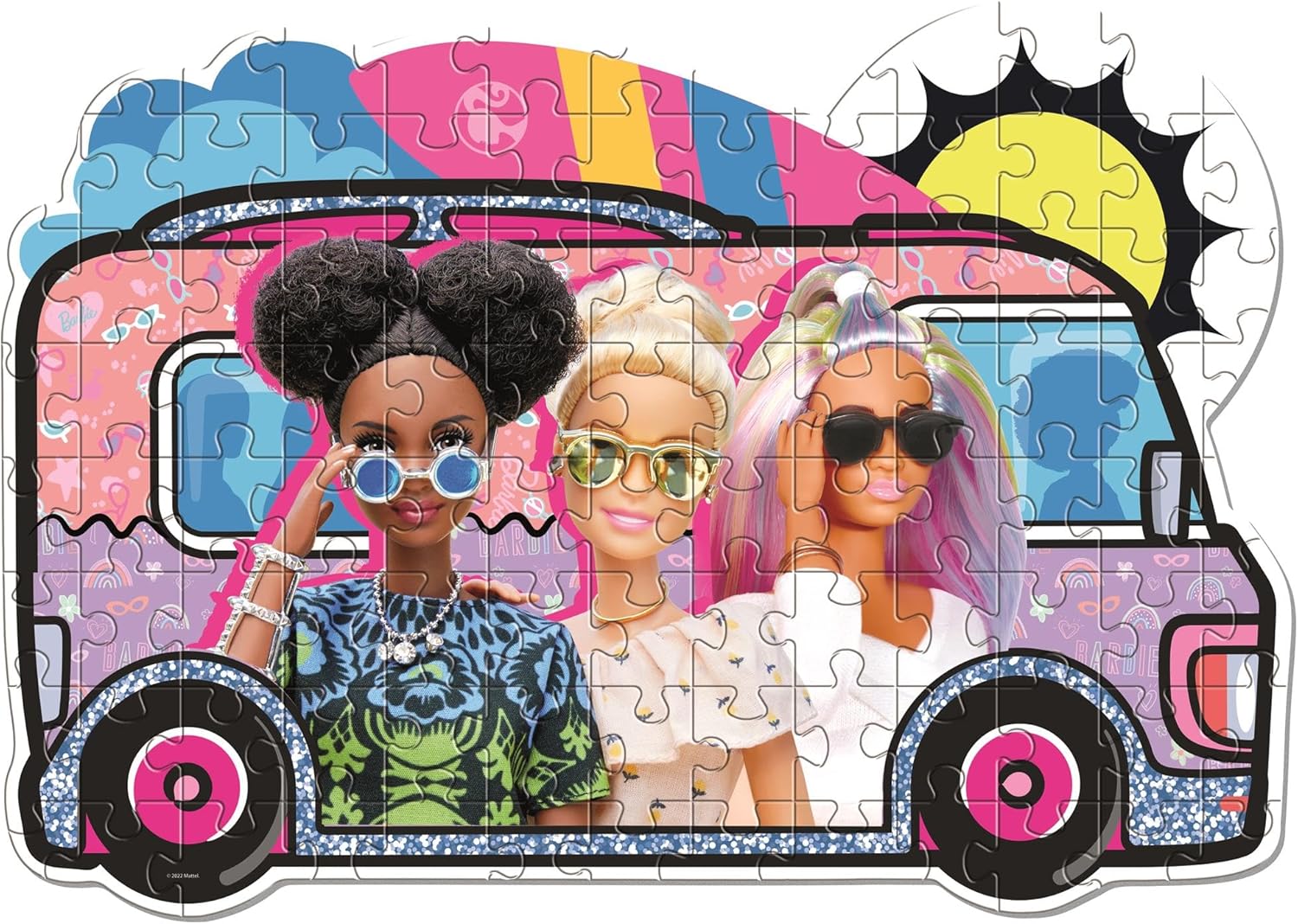 ברבי - פאזל 104 חלקים בצורה ייחודית CLEMENTONI