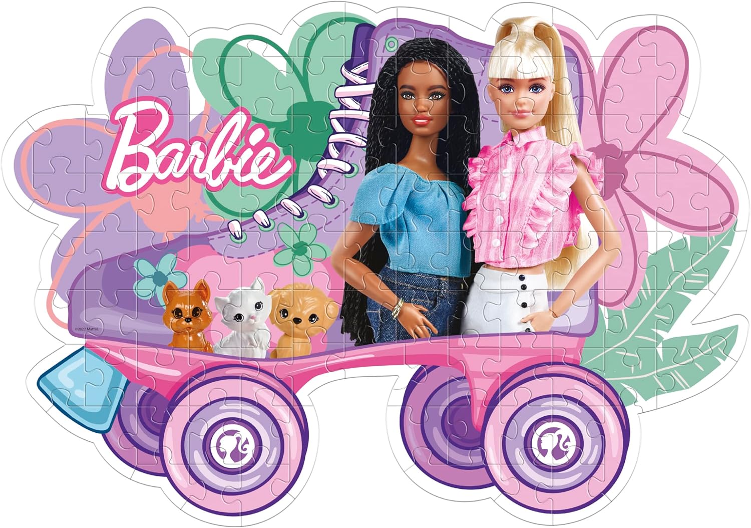 ברבי - פאזל 104 חלקים בצורה ייחודית CLEMENTONI