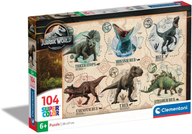 עולם היורה - פאזל 104 חלקים CLEMENTONI