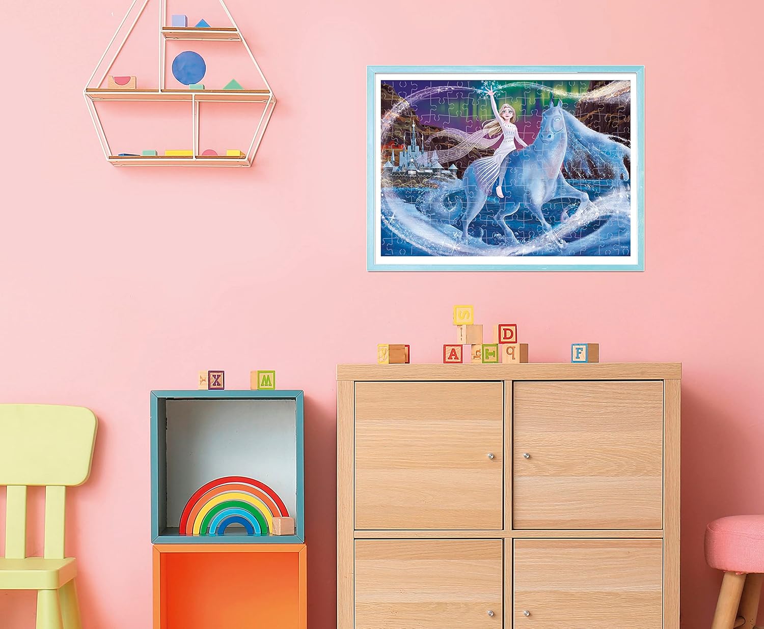 דיסני פרוזן - פאזל 104 חלקים זוהר בחושך CLEMENTONI