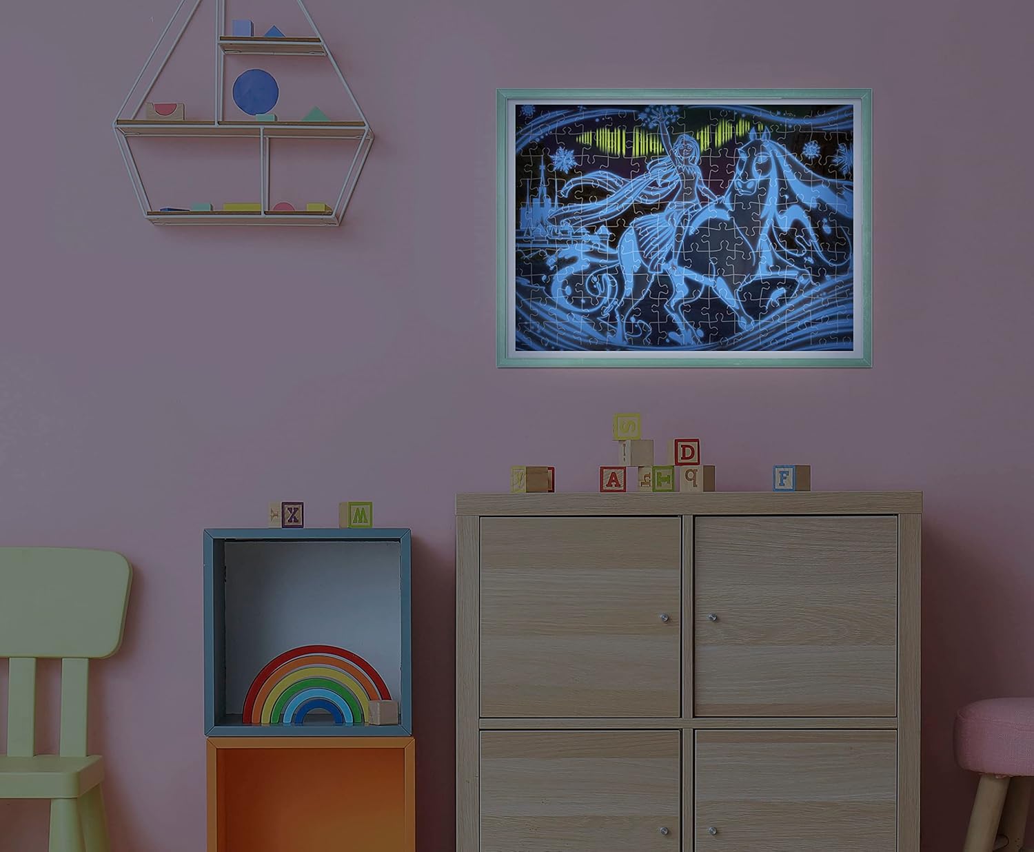 דיסני פרוזן - פאזל 104 חלקים זוהר בחושך CLEMENTONI