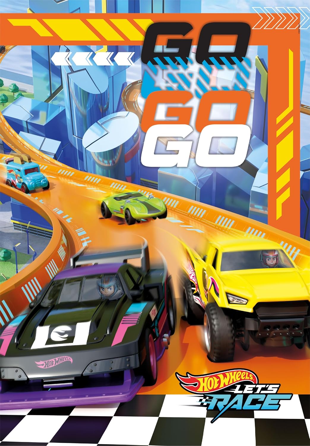 Hotwheels גלגלים לוהטים - פאזל 180 חלקים CLEMENTONI