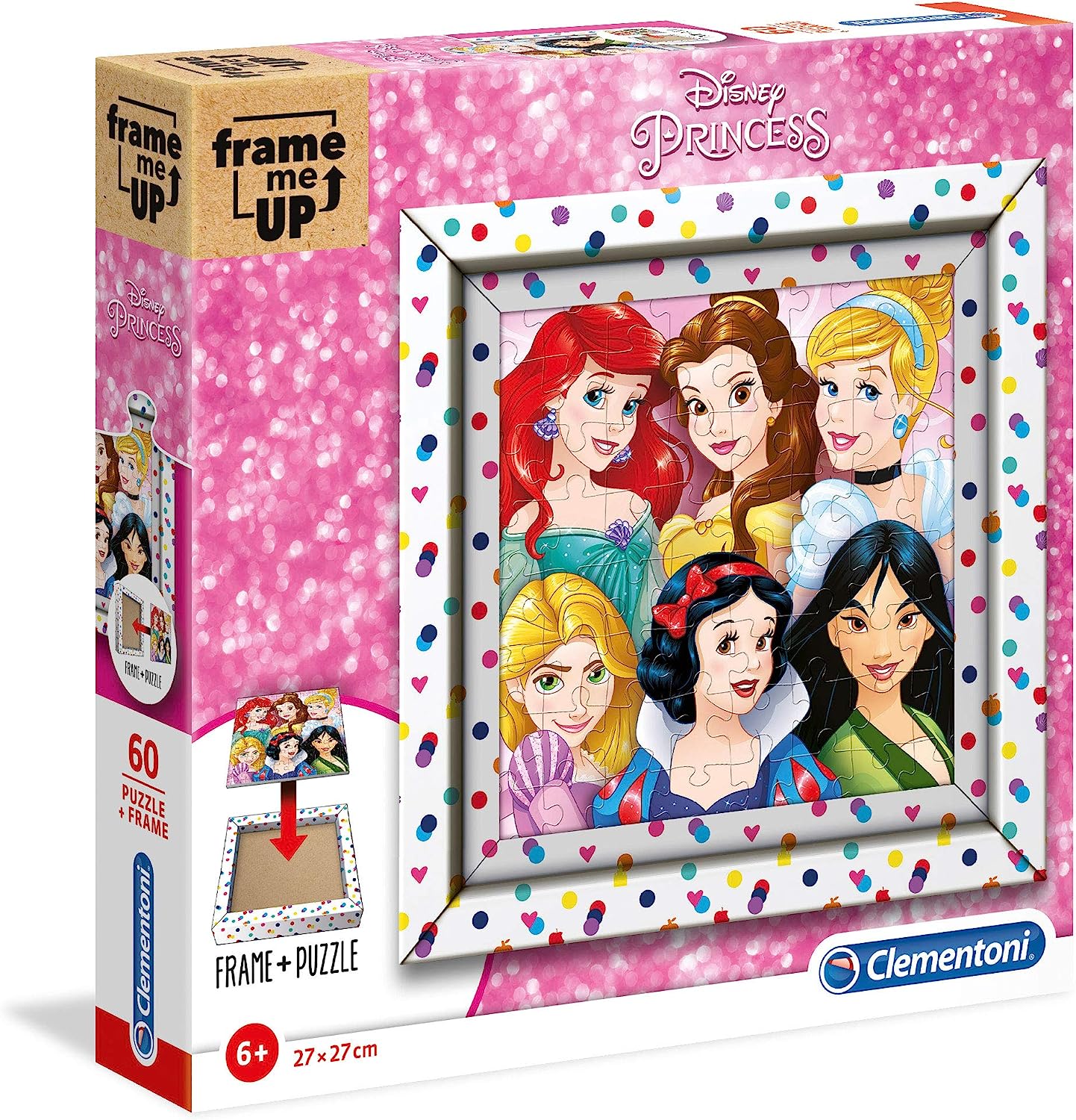 דיסני נסיכות, Frame Me Up! - פאזל מסגרת 60 חלקים CLEMENTONI