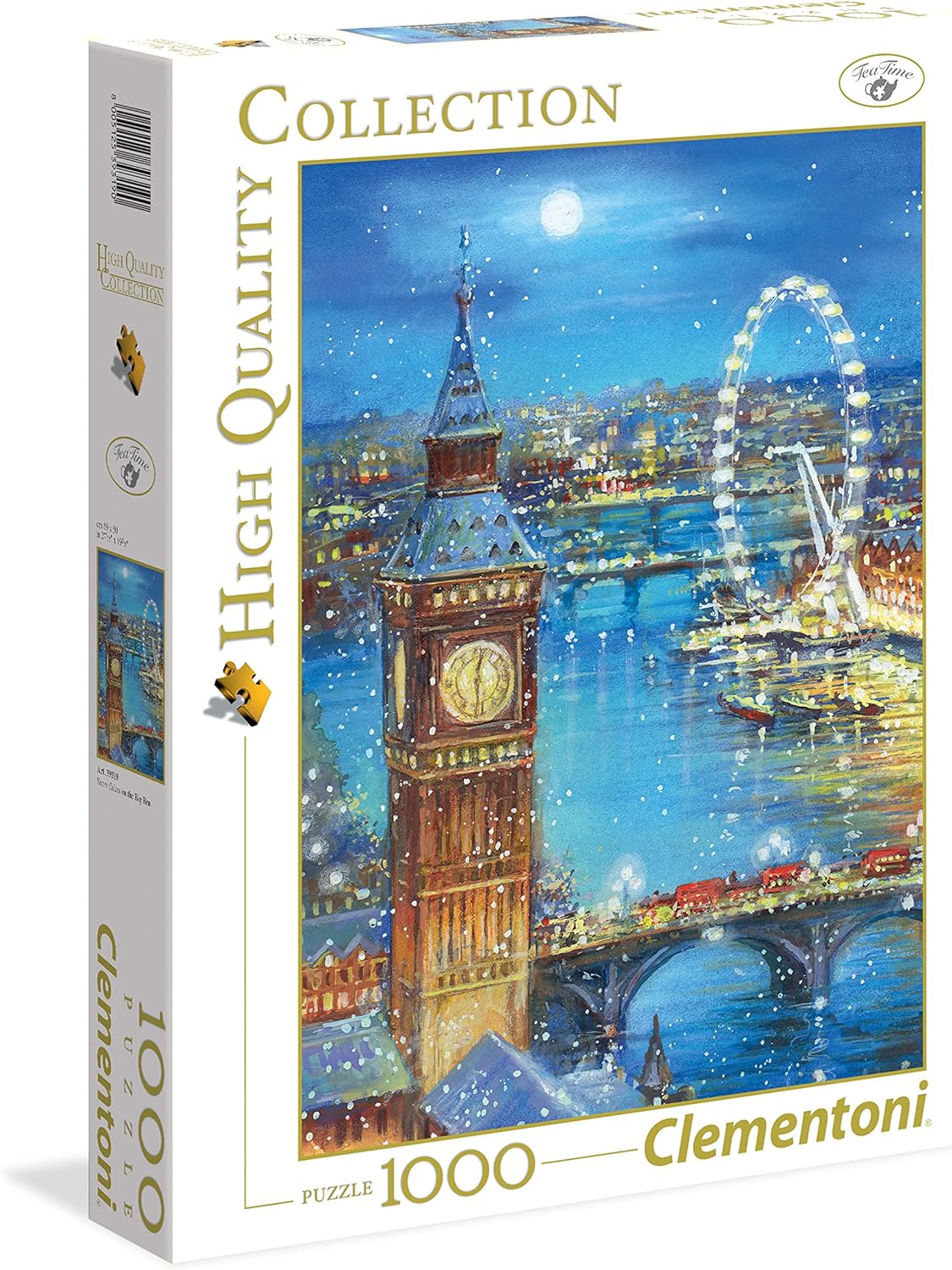 פתיתי שלג על הביג בן - פאזל 1000 חלקים CLEMENTONI