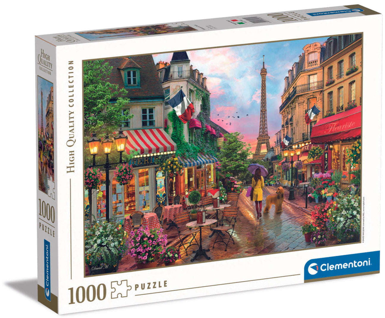 פרחים בפריז - פאזל 1000 חלקים CLEMENTONI