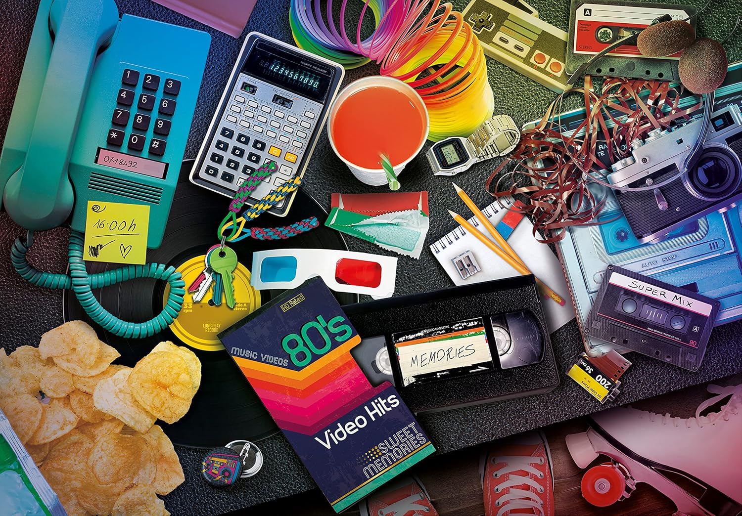 נוסטלגיה, שנות ה80' - פאזל 1000 חלקים CLEMENTONI