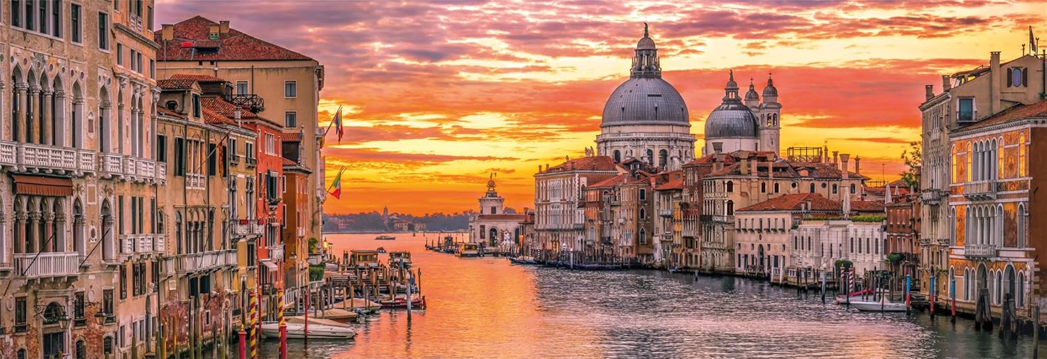 התעלה הגדולה, ונציה - פאזל 1000 חלקים פנורמי CLEMENTONI