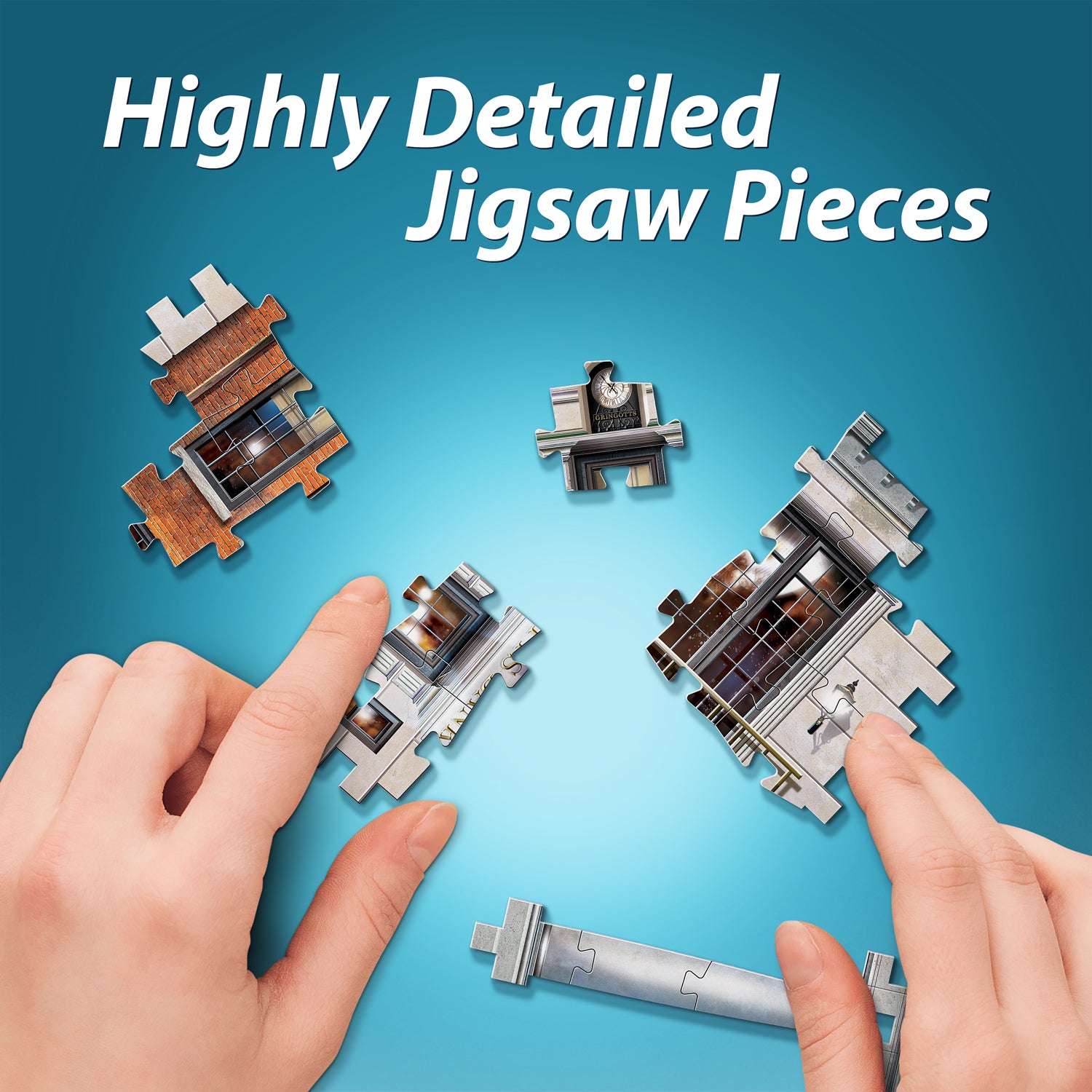 הארי פוטר, קולקציית Diagon Alley™: בנק הקוסמים גרינגוטס™ - פאזל תלת מימד 300 חלקים