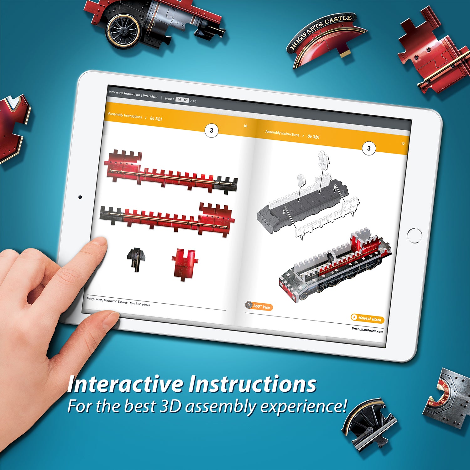 הארי פוטר: Hogwarts™ Express - Mini - פאזל תלת מימד 155 חלקים