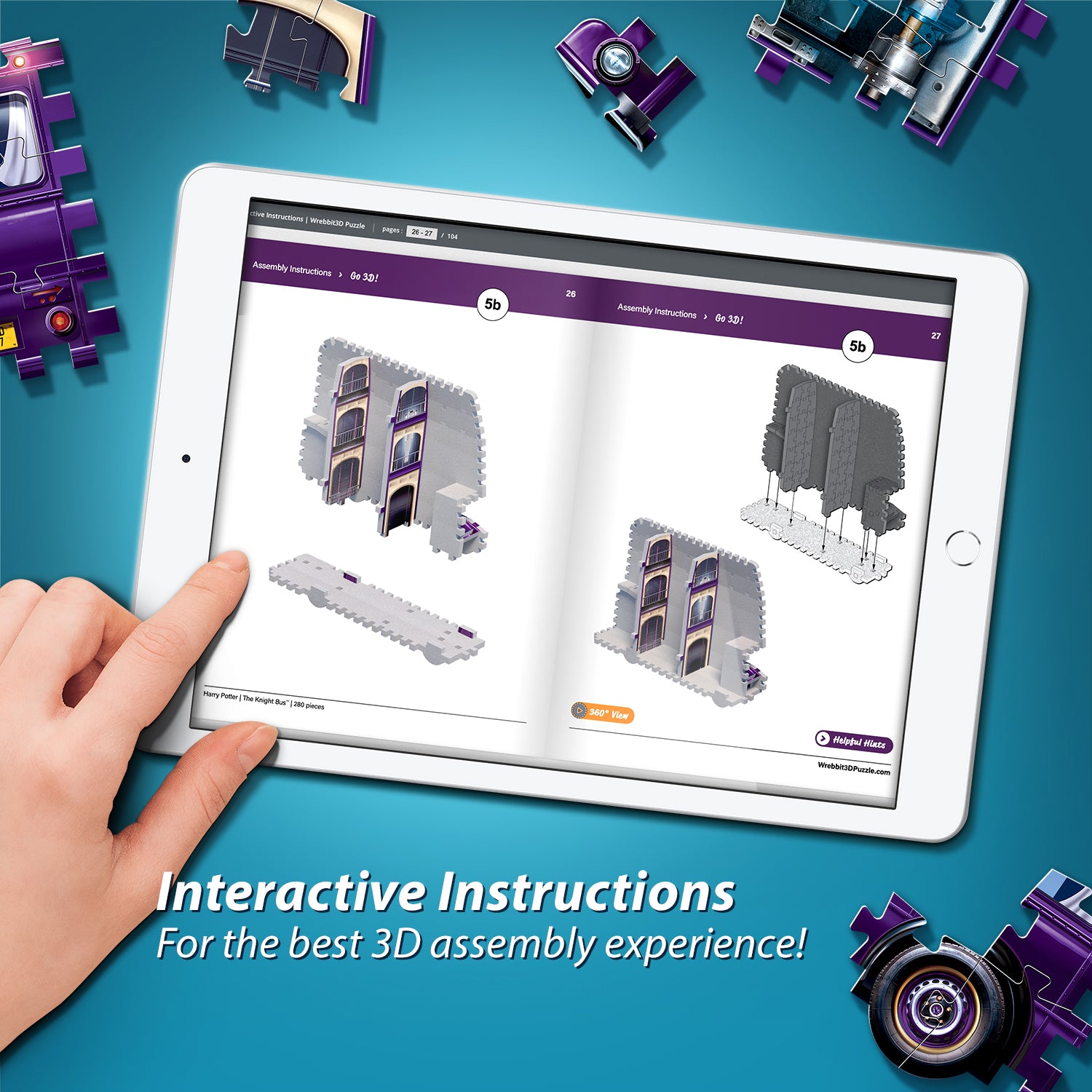 הארי פוטר: The Knight Bus - פאזל תלת מימד 280 חלקים