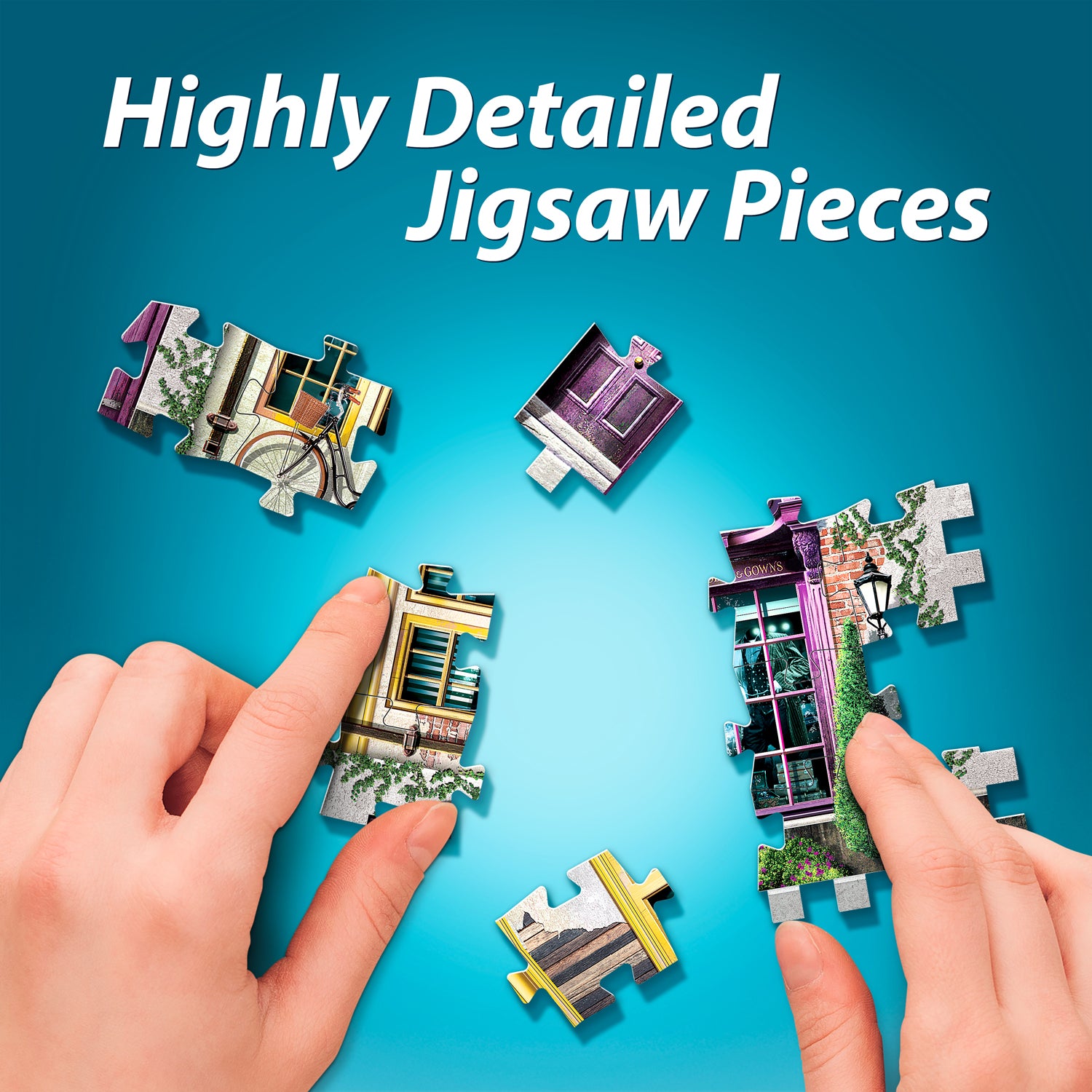 הארי פוטר, קולקציית Diagon Alley™: החנות של מאדאם מלקין והגלידה של פלורין - פאזל 290 חלקים תלת מימד