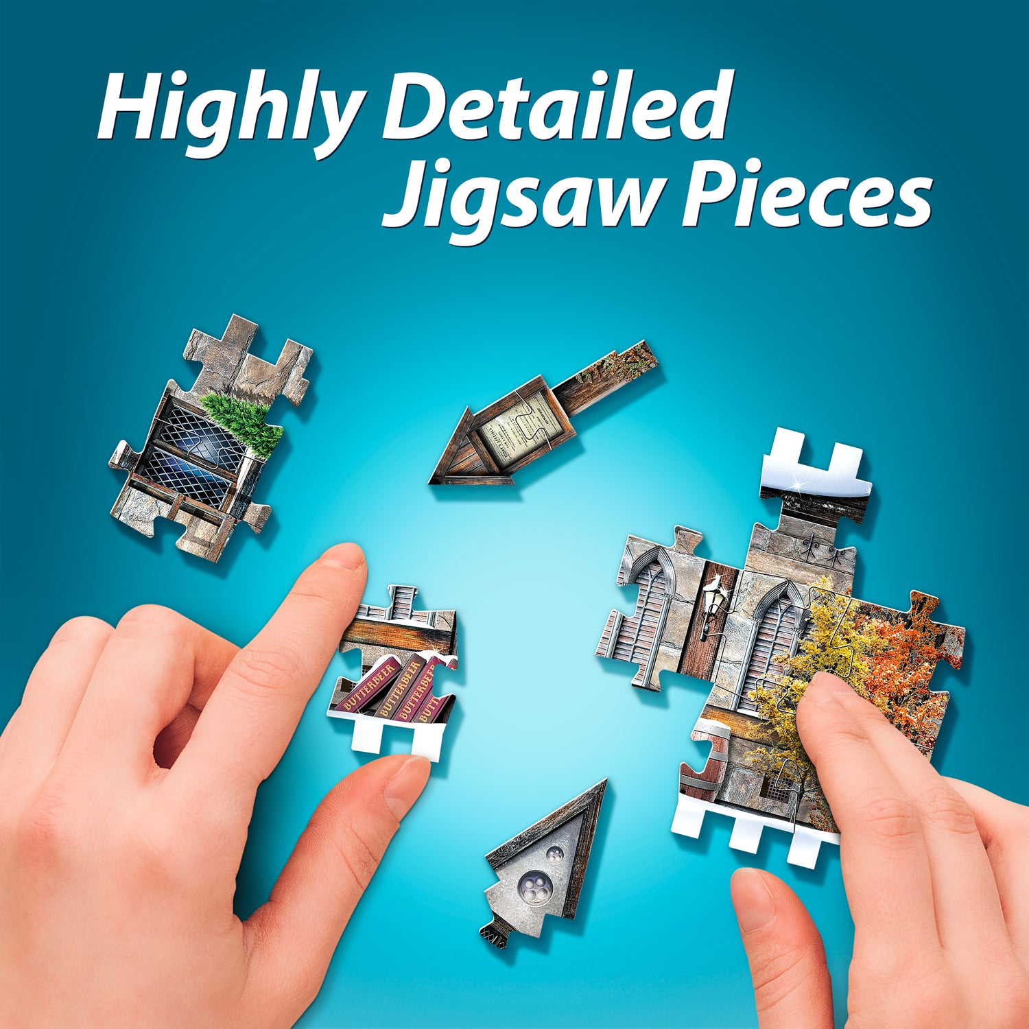 הארי פוטר הוגסמיד™: פונדק שלושת המטאטאים™ - פאזל תלת מימד 395 חלקים