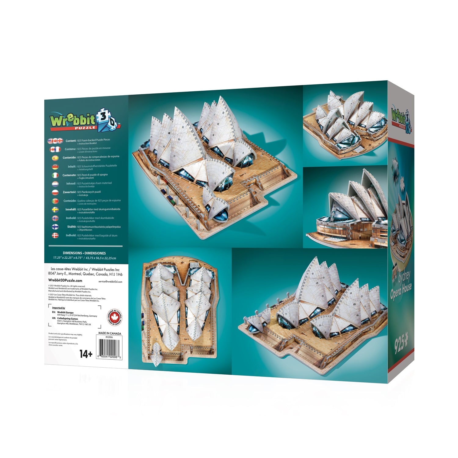 בית האופרה בסידני - פאזל תלת מימד 925 חלקים