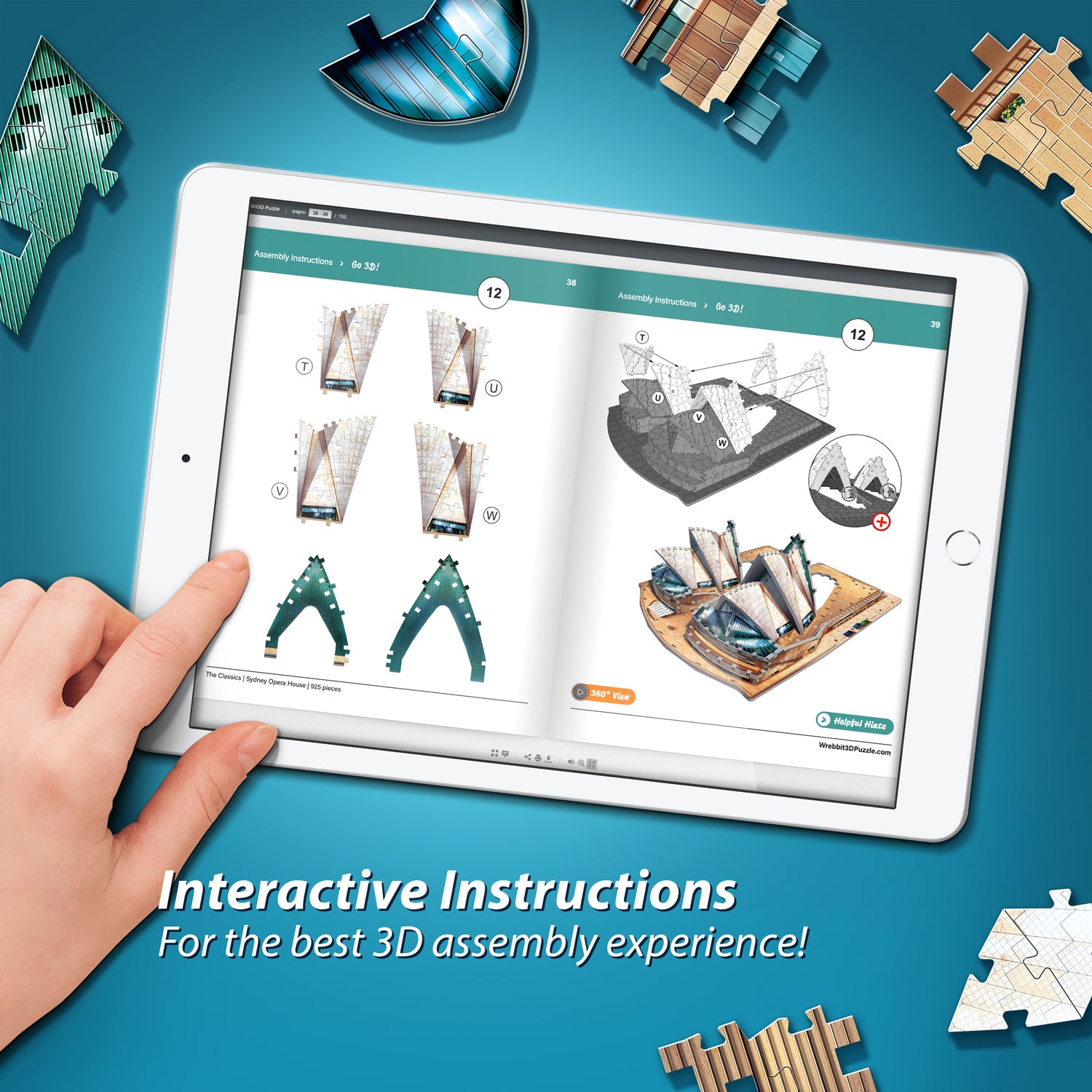 בית האופרה בסידני - פאזל תלת מימד 925 חלקים