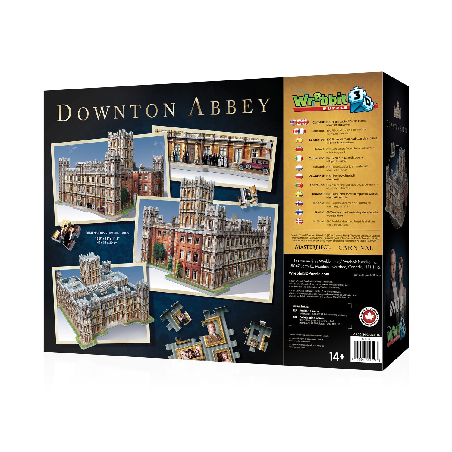 אחוזת דאונטון - פאזל תלת מימד 890 חלקים