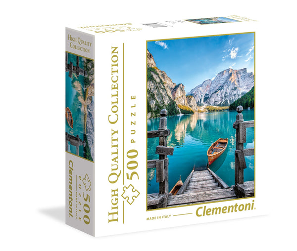אגם ברייס, איטליה - פאזל 500 חלקים בקופסא מרובעת CLEMENTONI