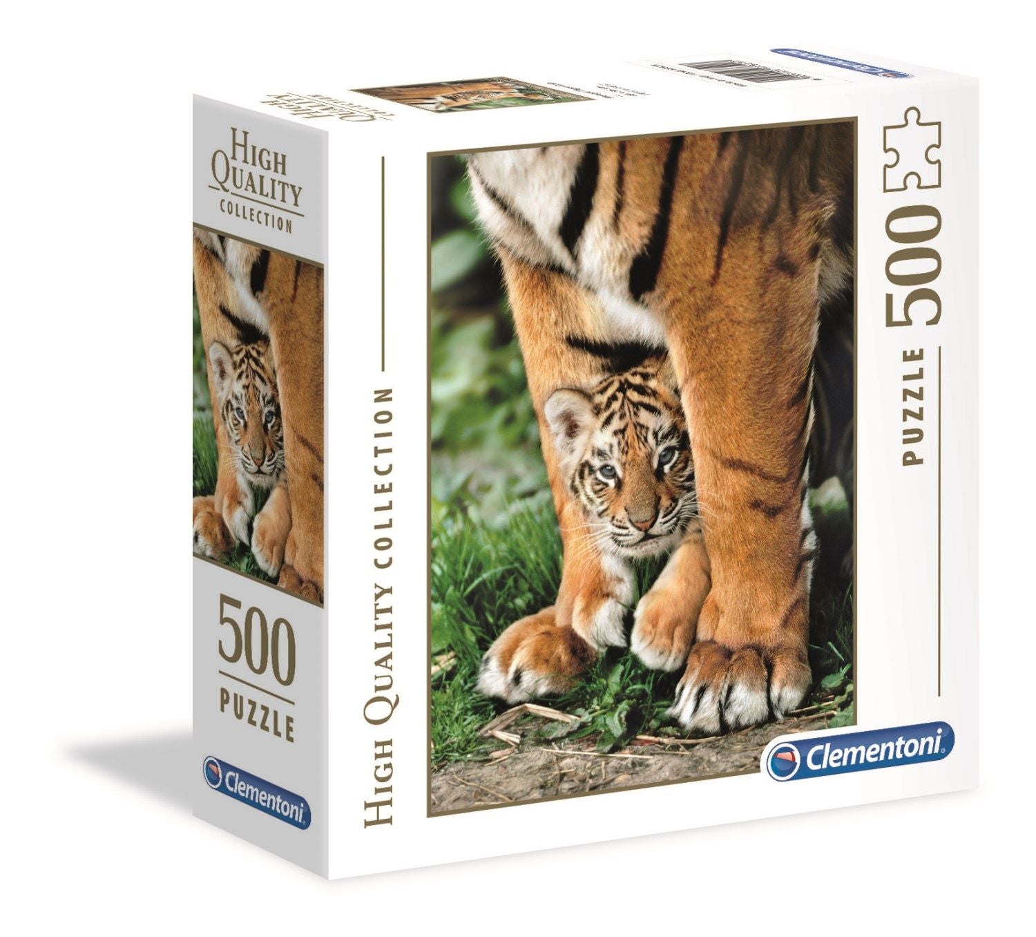 טיגריס בנגלי - פאזל 500 חלקים בקופסא מרובעת CLEMENTONI