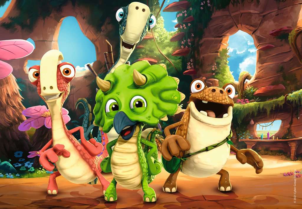 ג'ייגנטו והדינוזאורים - 2 פאזלים של 12 חלקים