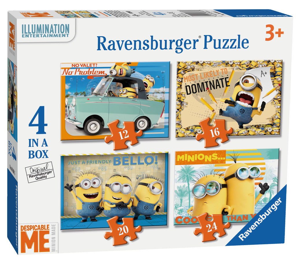 4 פאזלים בקופסא - המיניונים