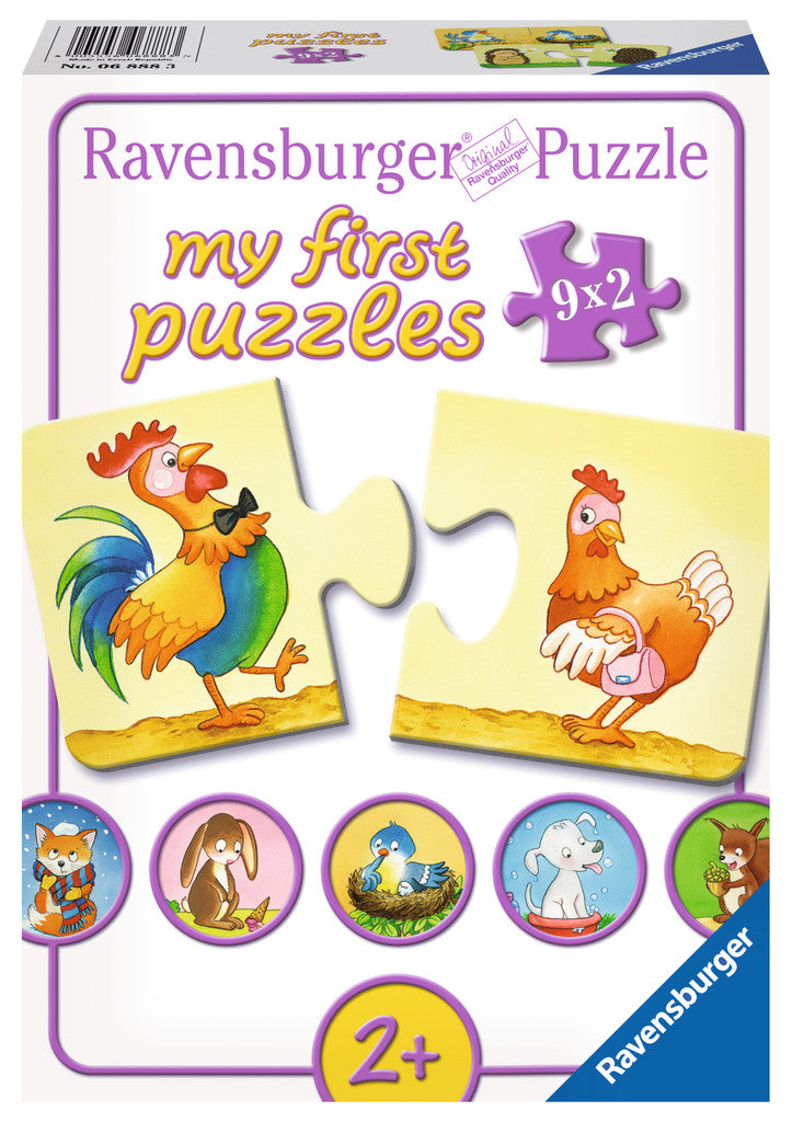 פאזל ראשון שלי 2X9 חל' - בע"ח -הפכים