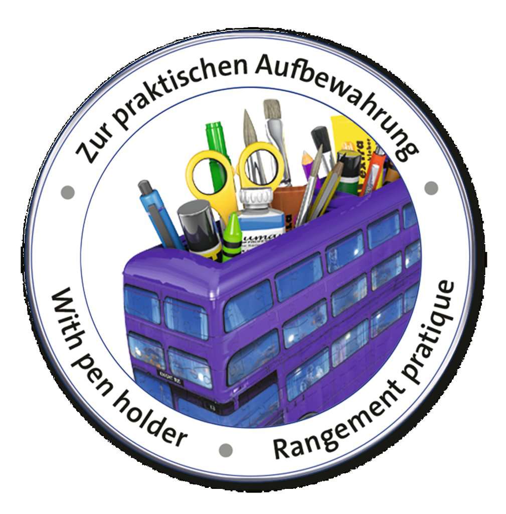 הארי פוטר: אוטונוס הלילה "Knight Bus" - פאזל תלת מימד 216 חלקים RAVENSBURGER