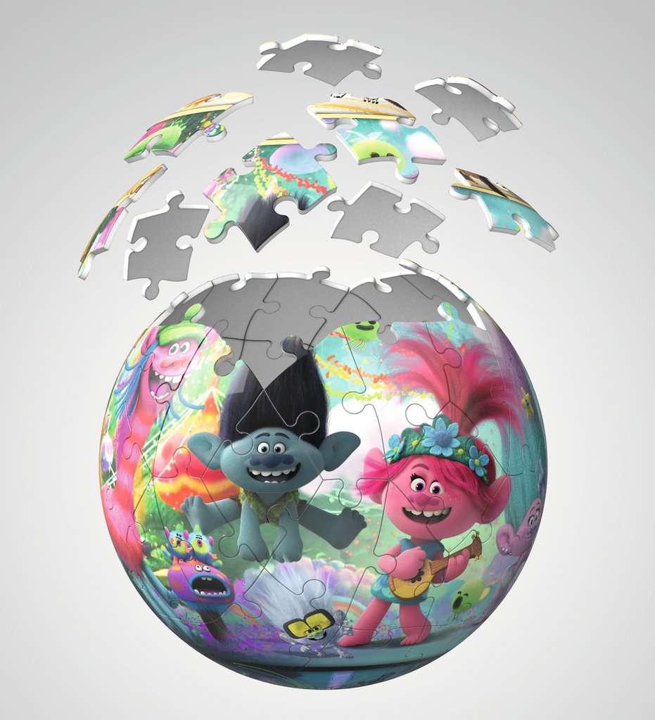 פאזל כדור - טרולים מסביב לעולם, עם תאורת לילה!