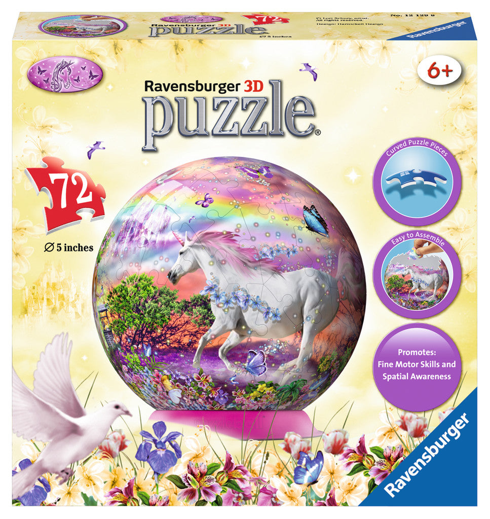 פאזל כדור 72 חל' - סוס חד קרן