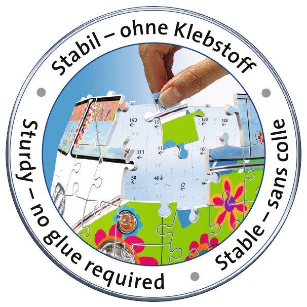 פאזל תלת-מימד - 162 חל' - אוטובוס בפרחים