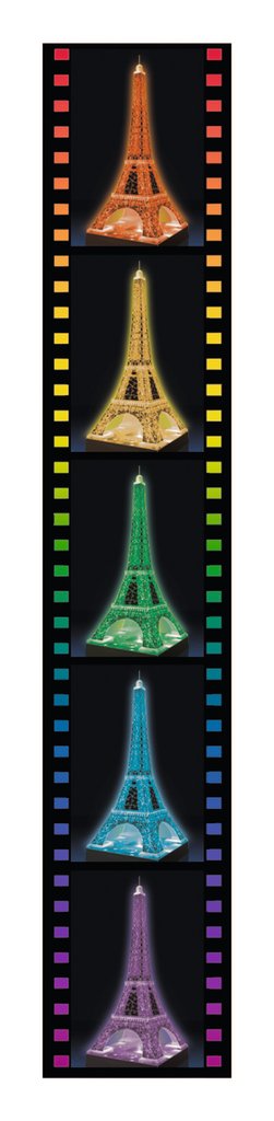 מגדל אייפל, פריז "Night Edition" - פאזל תלת מימד 216 חלקים עם תאורת לילה! RAVENSBURGER