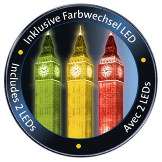 הביג-בן, לונדון "Night Edition" - פאזל תלת מימד 216 חלקים עם תאורת לילה! RAVENSBURGER