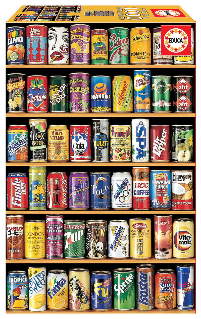 פחיות - פאזל מיניאטורי 1000 חלקים מבית EDUCA