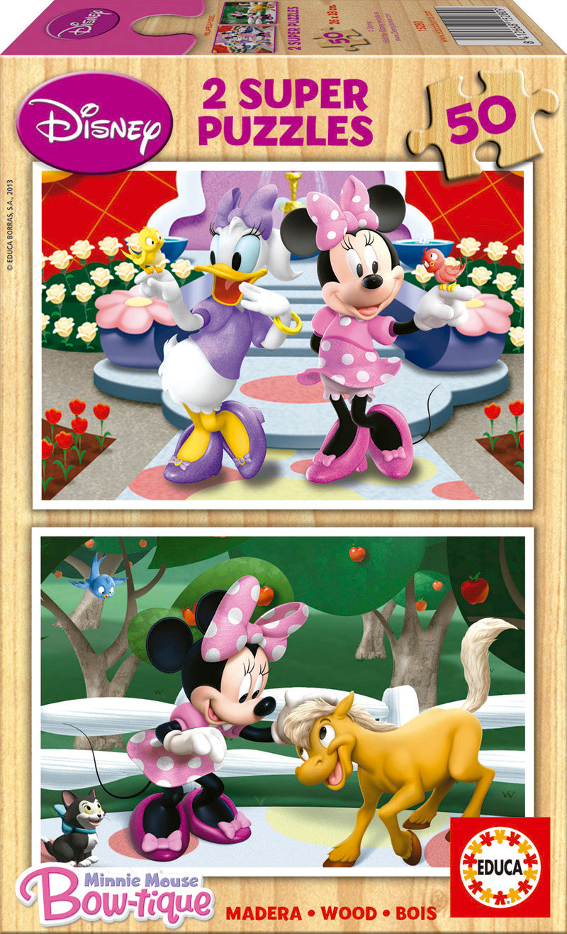 פאזל עץ 2X50 חל' - מיני מאוס