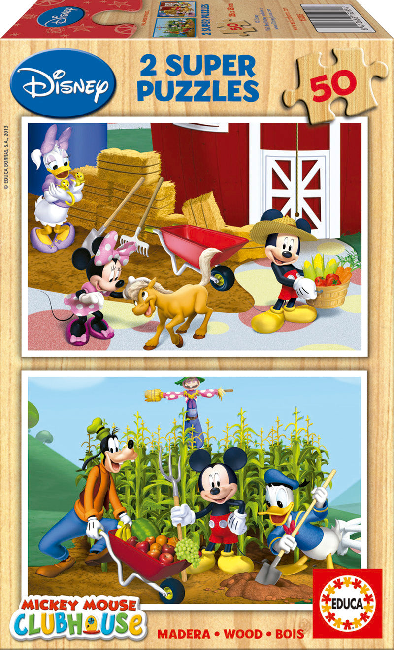 פאזל עץ 2X50 חל' - מיקי מאוס