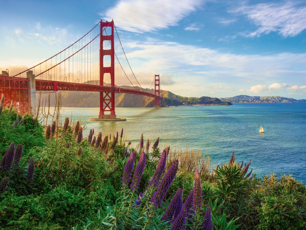 פאזל 1000 חל' - זריחה על גשר הזהב