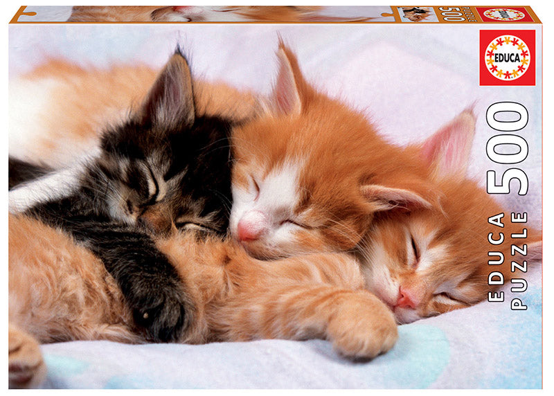 חתלתולים מתכרבלים - פאזל 500 חלקים EDUCA