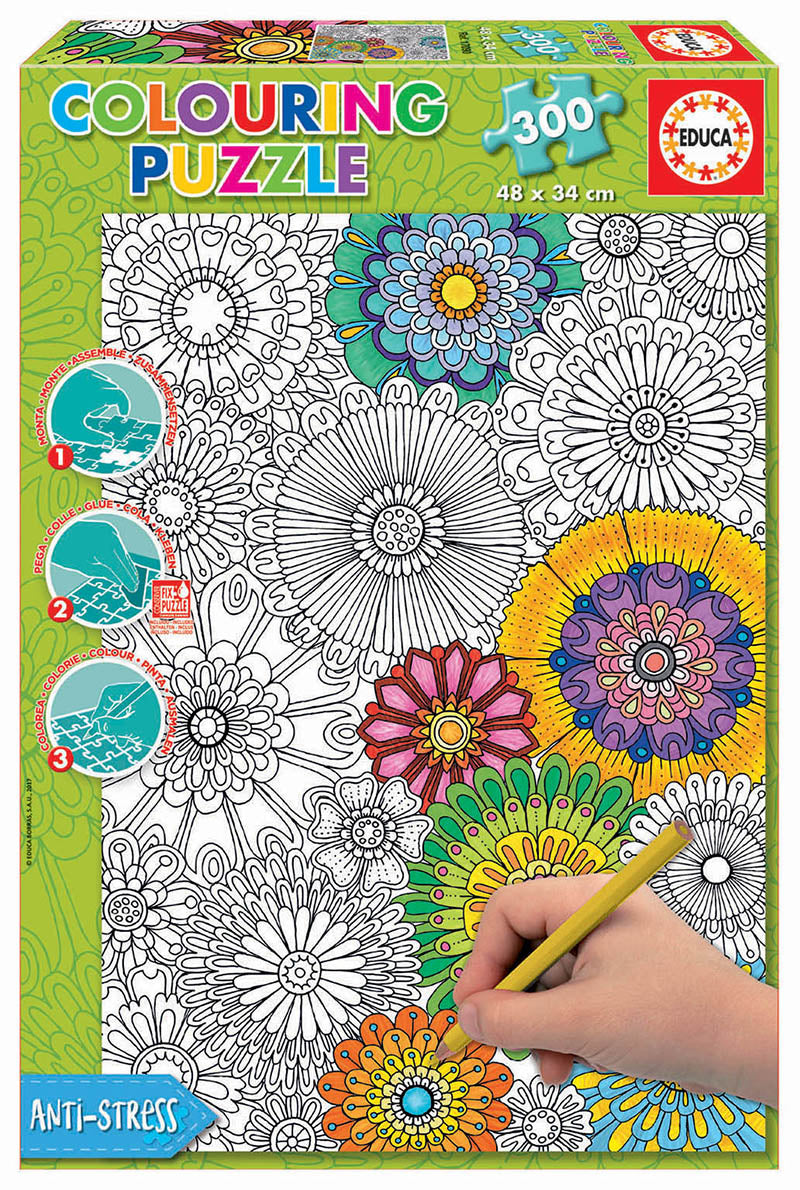 פריחה נהדרת - פאזל צביעה 300 חלקים EDUCA