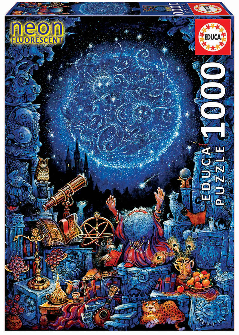 איצטגנין - פאזל 1000 חלקים EDUCA זוהר בחושך מסדרת NEON