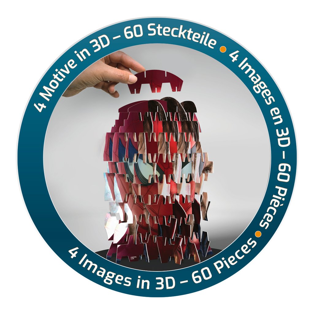 פאזל תלת מימד 4S ויז׳ן - הנוקמים: מלחמת האינסוף Spider-Man & Co