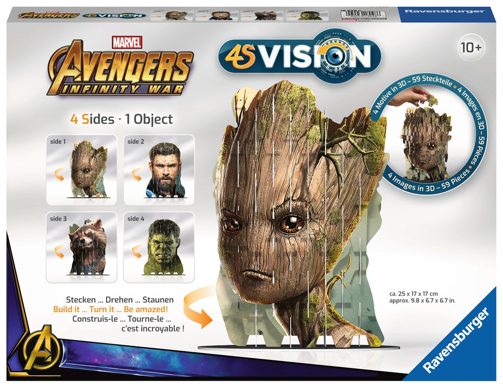 פאזל תלת מימד 4S ויז׳ן - הנוקמים: מלחמת האינסוף