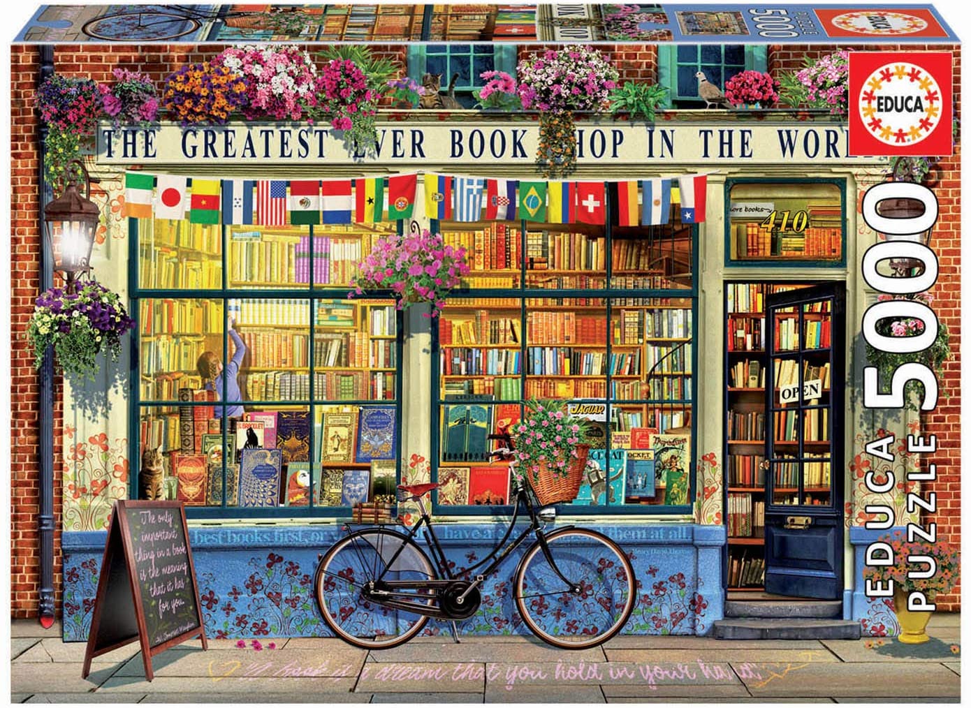 ״חנות הספרים הכי גדולה אי פעם בעולם״ - פאזל 5000 חלקים EDUCA
