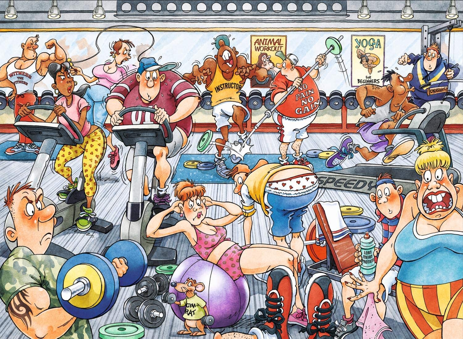 פאזל הפוך! במועדון הכושר