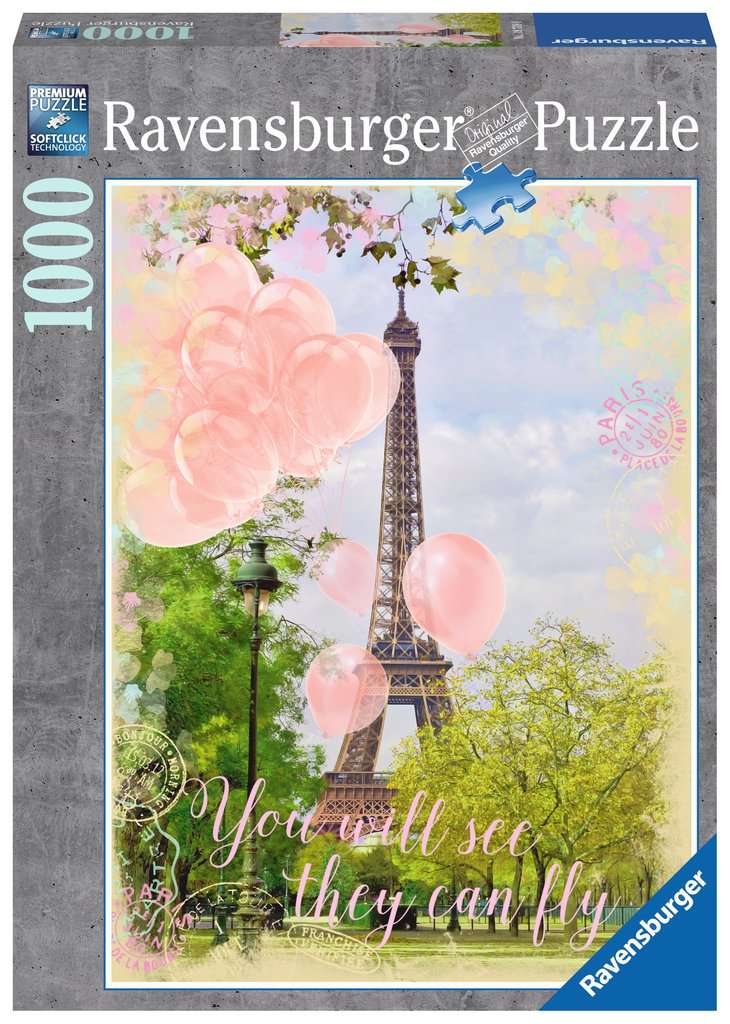 פאזל 1000 חל' - חלומות במגדל אייפל