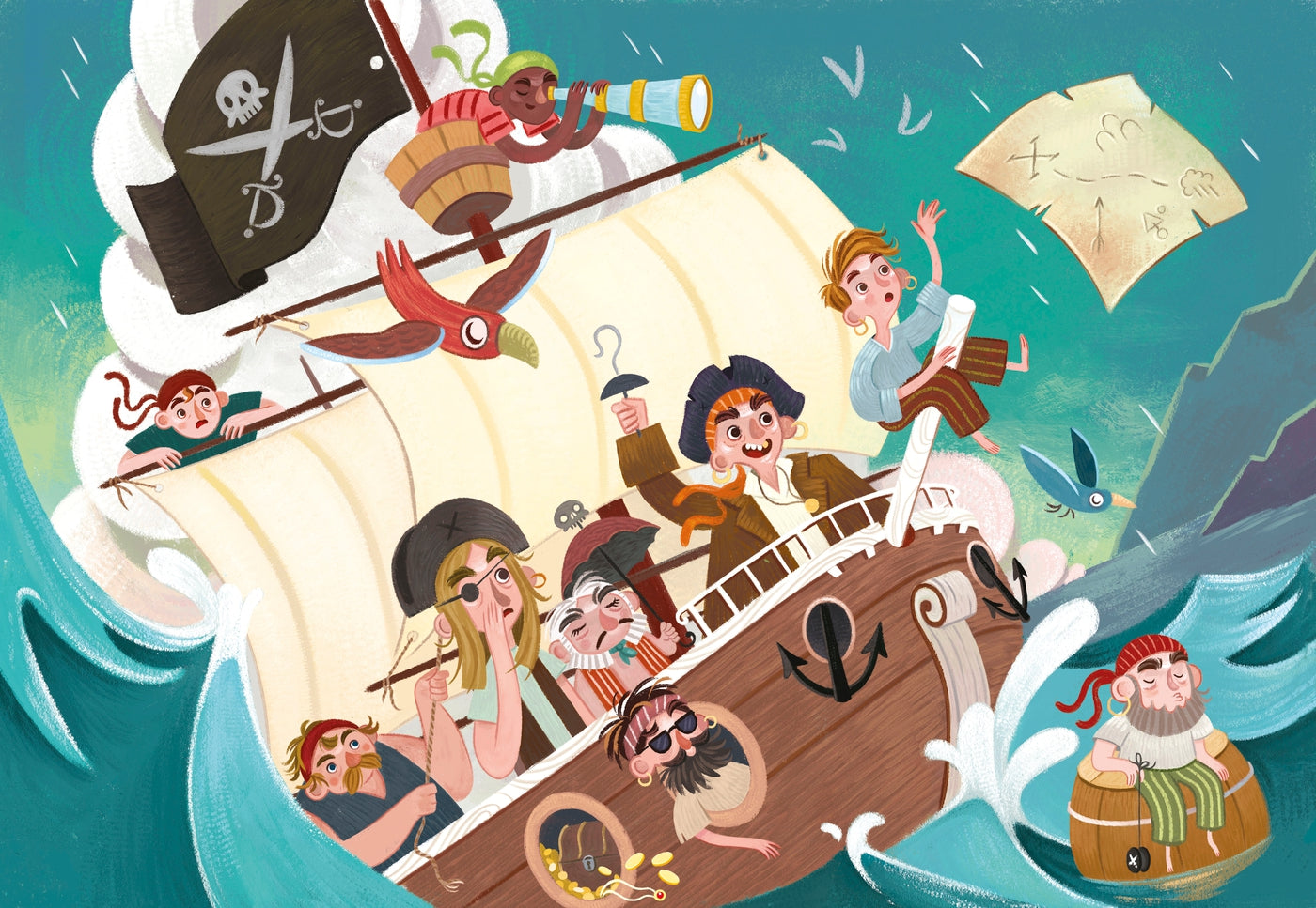 הפיראטים - פאזל 104 חלקים CLEMENTONI