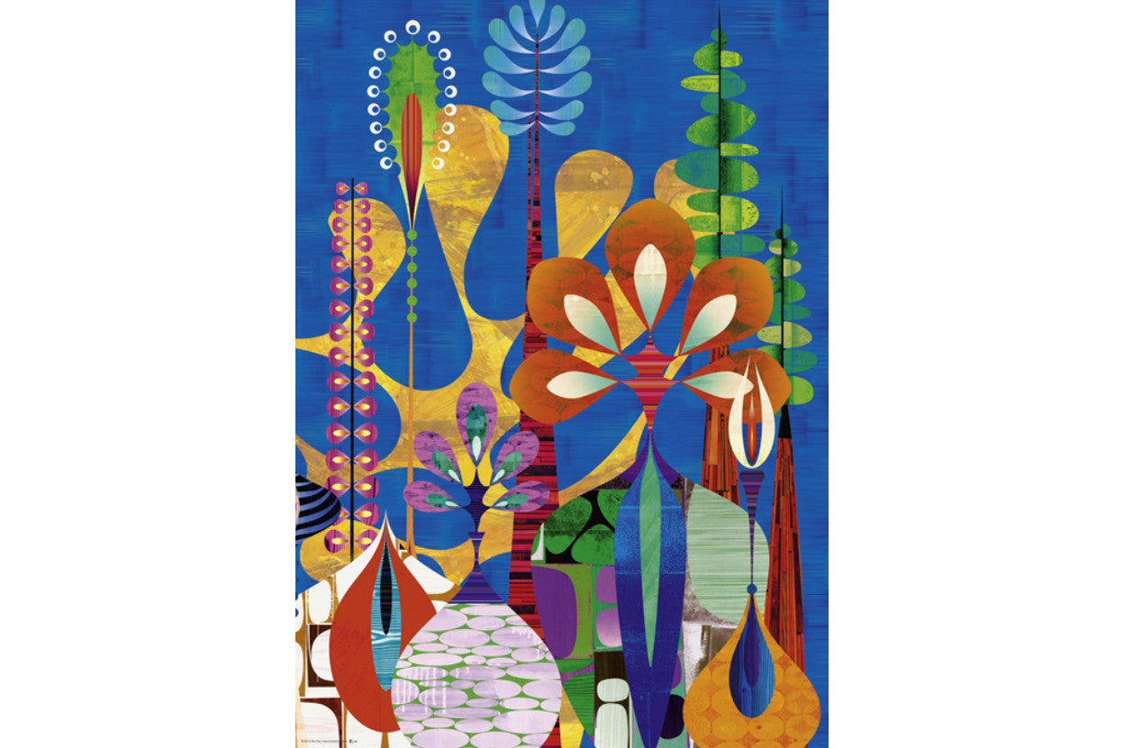 איור פרחוני, HEX RAY, פאזל 1000 חלקים