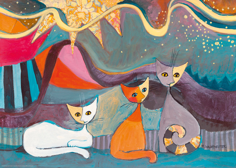 סרט צהוב, איור - מוזהב, פאזל 1000 חלקים