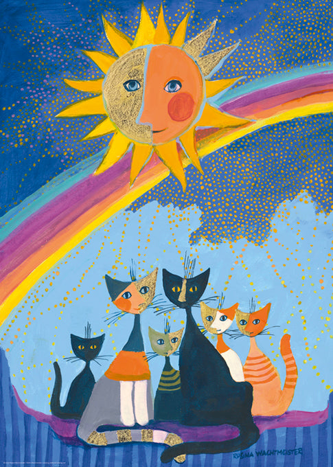 גשם של זהב, איור - מוזהב, פאזל 1000 חלקים