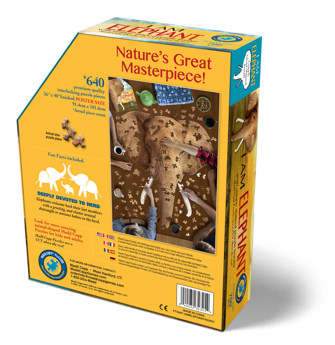 OUTLET - פיל - פאזל צוּרני 640 חלקים