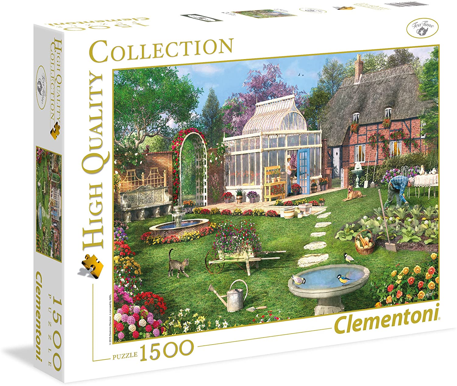 גינת החממה - פאזל 1500 חלקים CLEMENTONI
