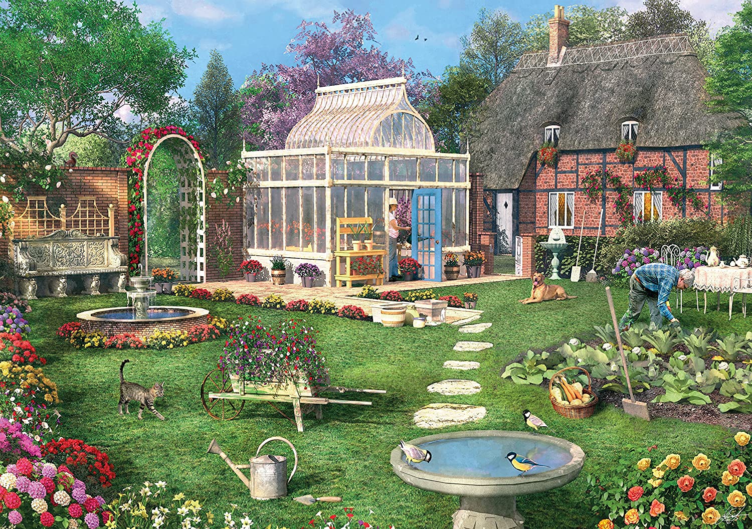 גינת החממה - פאזל 1500 חלקים CLEMENTONI