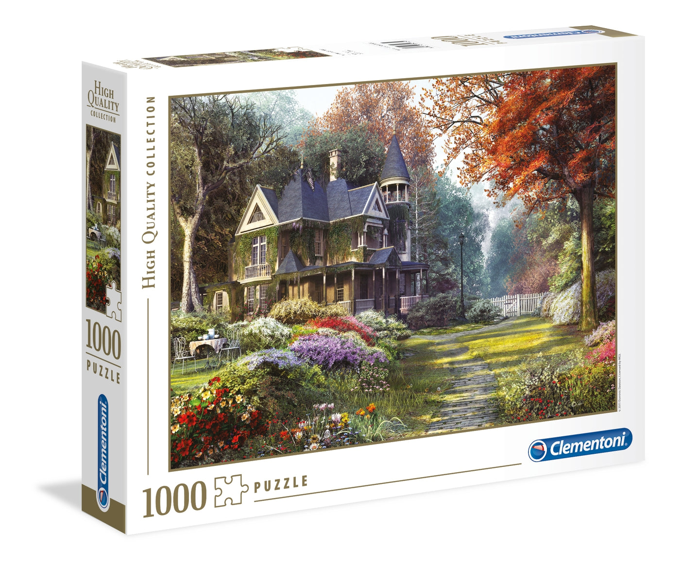 בית וגן ויקטוריאני - פאזל 1000 חלקים CLEMENTONI